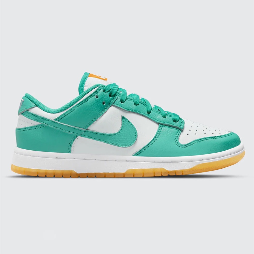 White/Washed Teal-Kumquat Nike Dunk Low